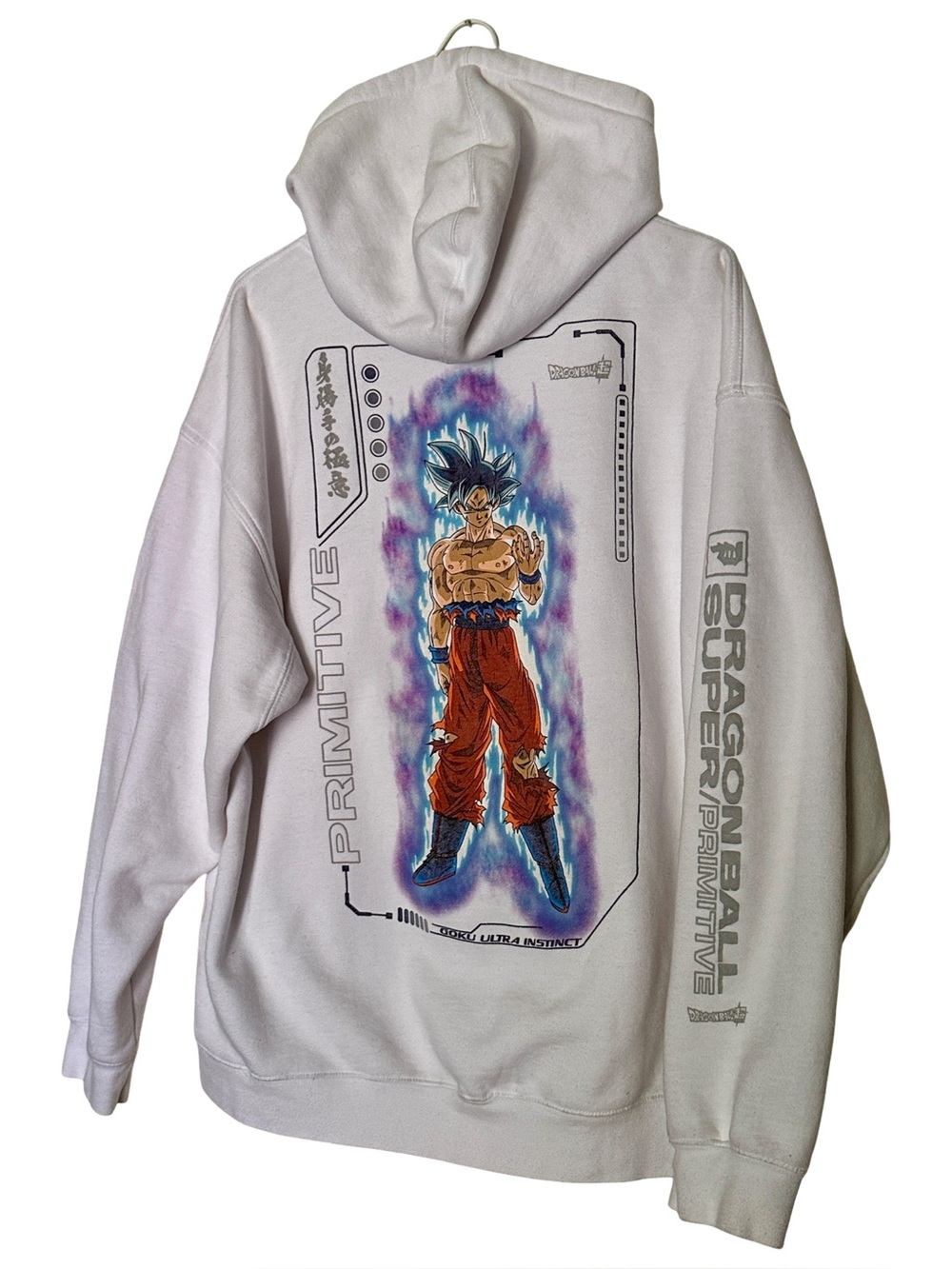 Primitive x Dragon Ball Super Goku Ultra Instinct Hoodie Kids XL